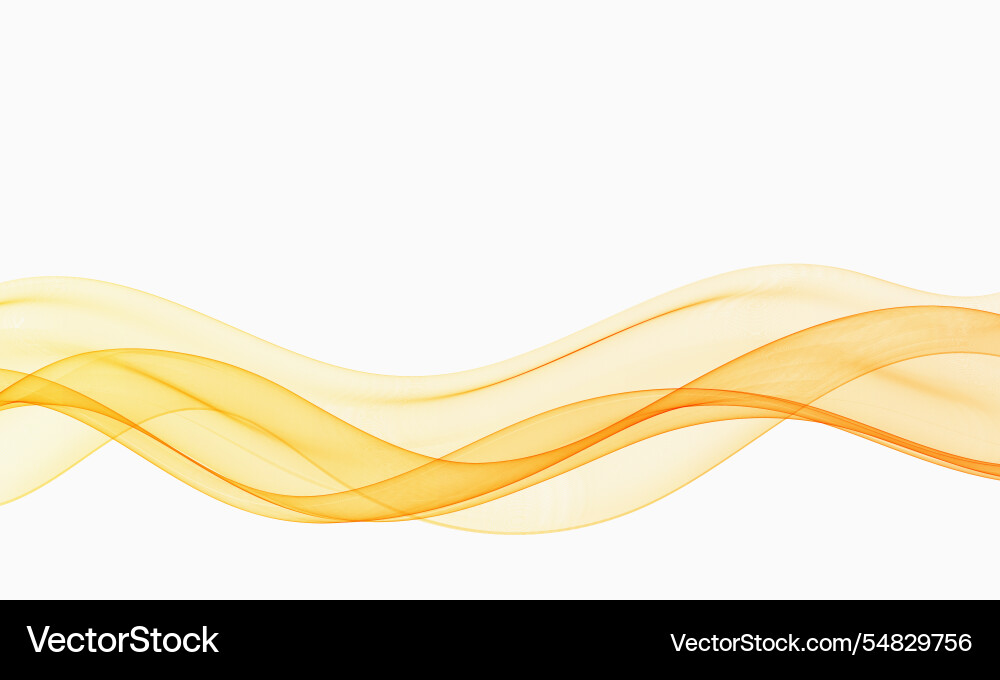 Abstract object shiny gold wave element on white Abstract object shiny gold wave element on white Vector Image