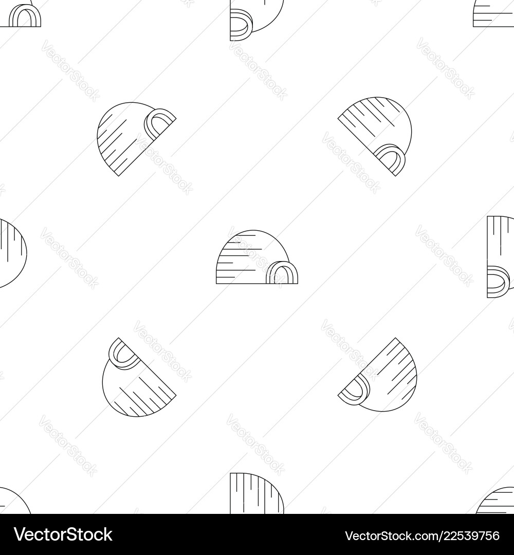Arctic igloo pattern seamless Arctic igloo pattern seamless vector image
