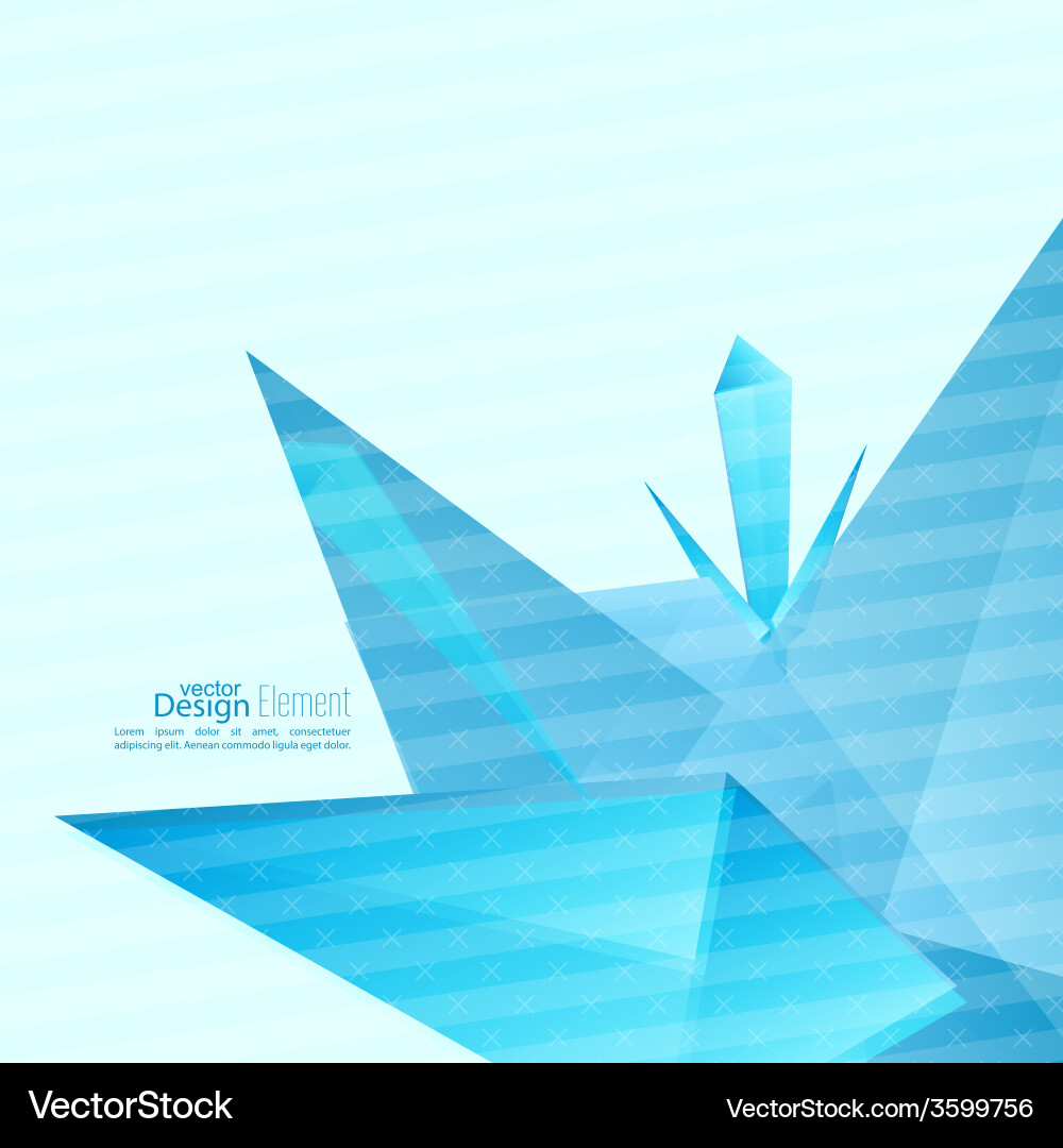 Creative abstract triangle pattern vector image