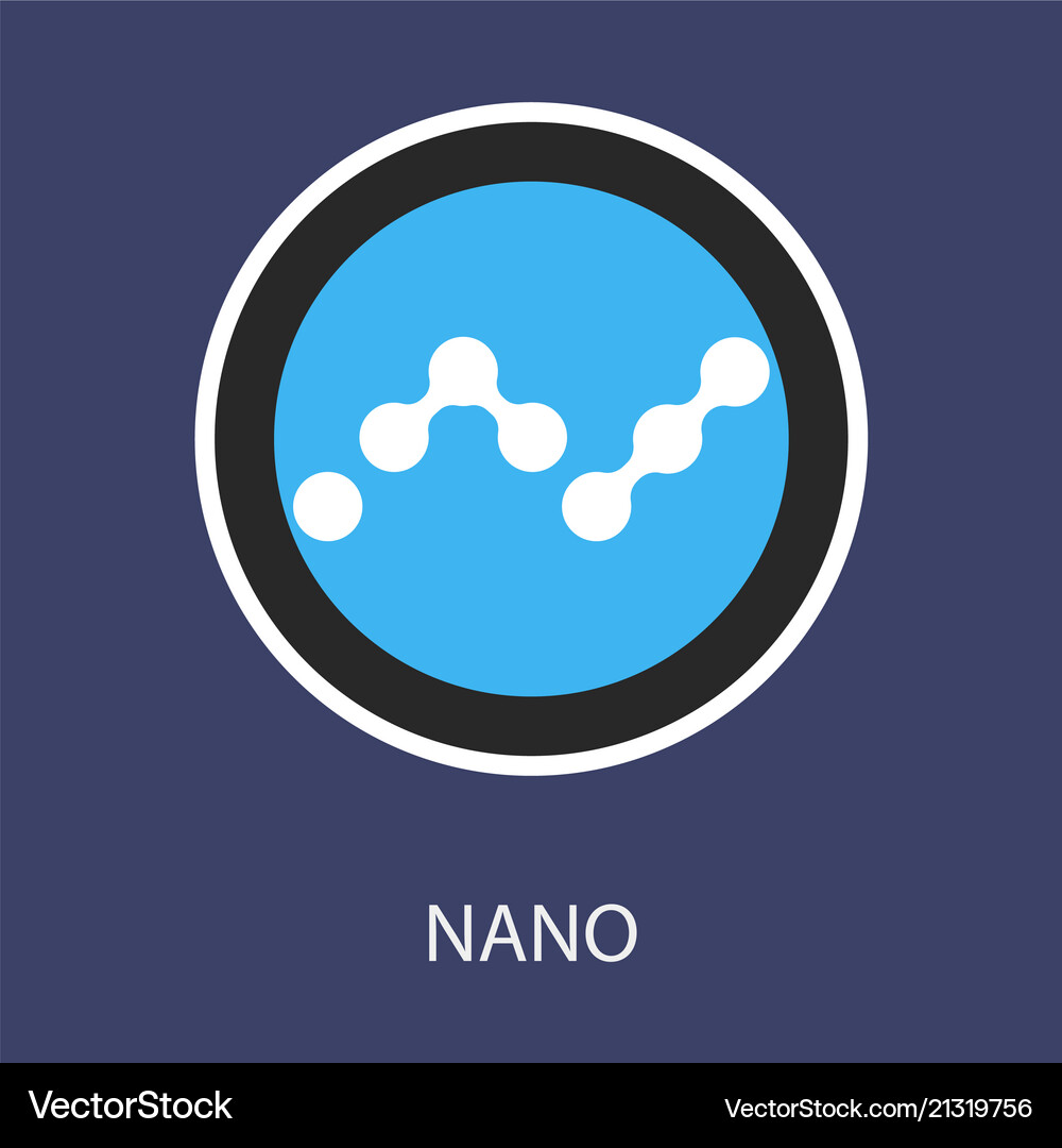 Nano (XRB) Cryptocurrency Icon Set – Free Vector | VectorStock
