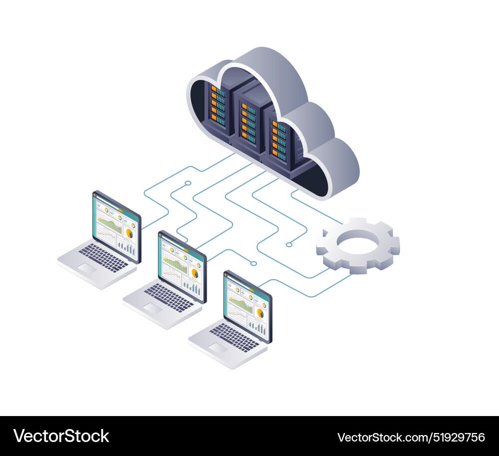 Strategies for effective data analysis in cloud Strategies for effective data analysis in cloud vector image