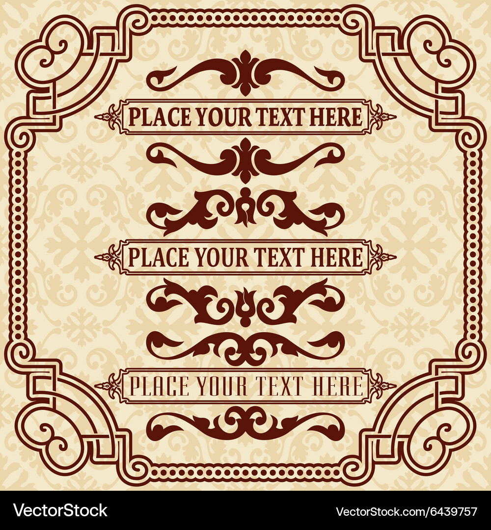 A set of elements for design Vector Image