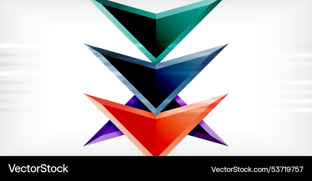 Abstract background color triangles and arrows Abstract background color triangles and arrows Vector Image