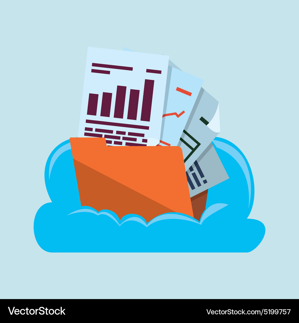 Cloud computing design Vector Image