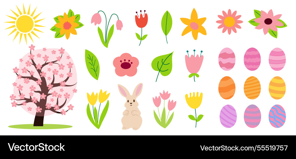 Easter set Easter set Vector Image