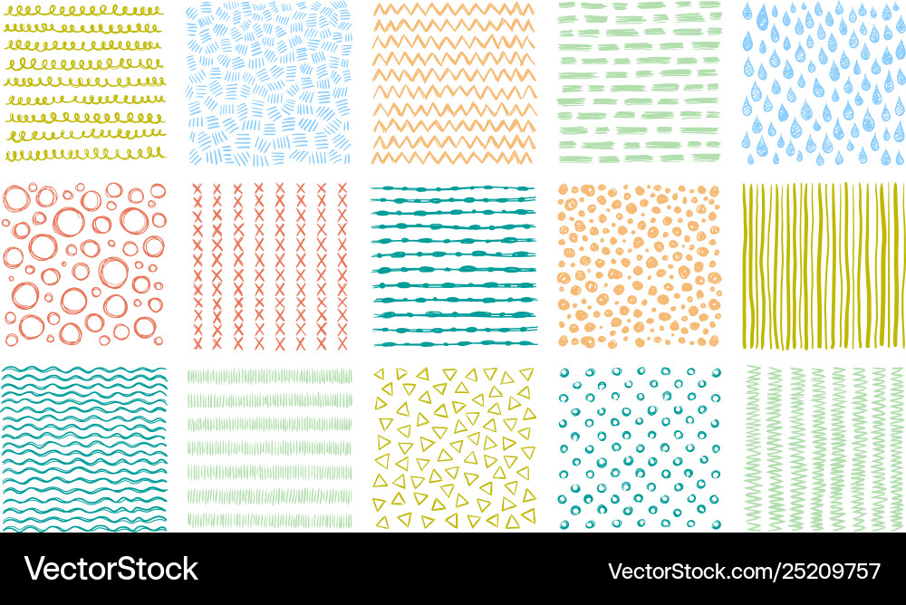 Scribble Texture Pattern vector image