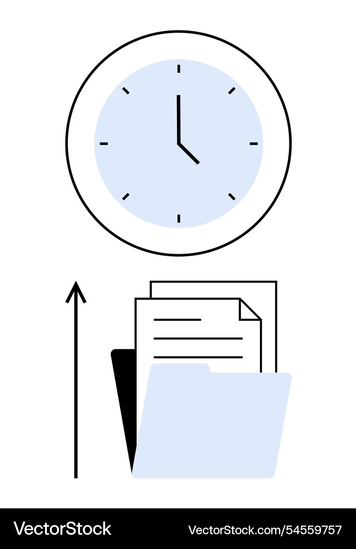 Time management for efficient workflow clock Time management for efficient workflow clock vector image