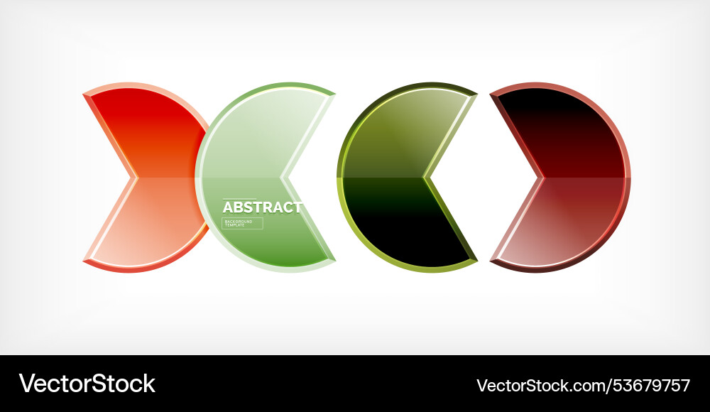 Trendy round shapes with triangular angle design Trendy round shapes with triangular angle design Vector Image