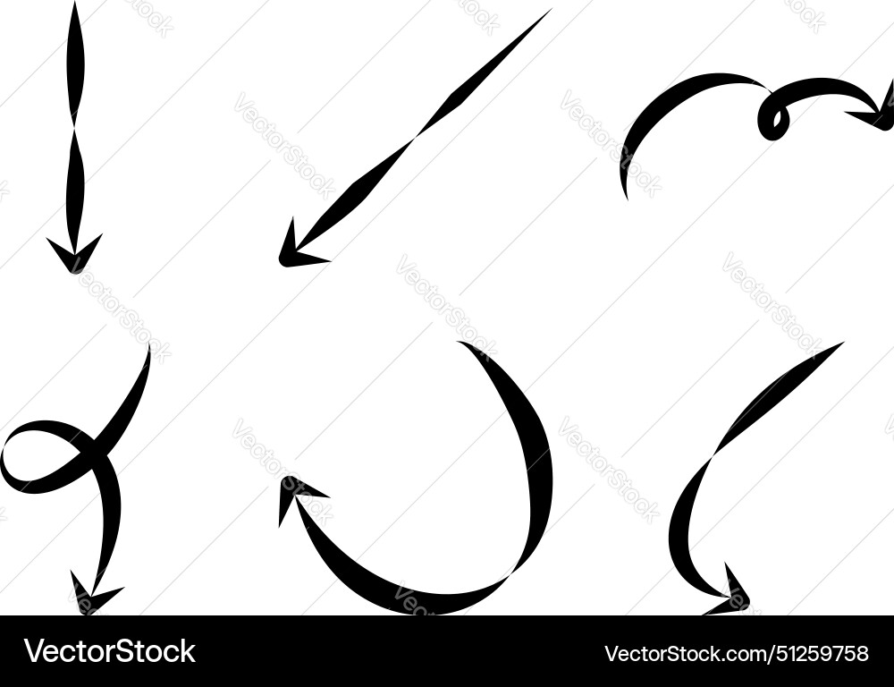 Abstract arrow direction shape curved line Abstract arrow direction shape curved line Vector Image