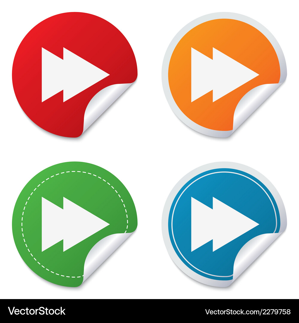 Arrow sign icon next button navigation symbol Vector Image