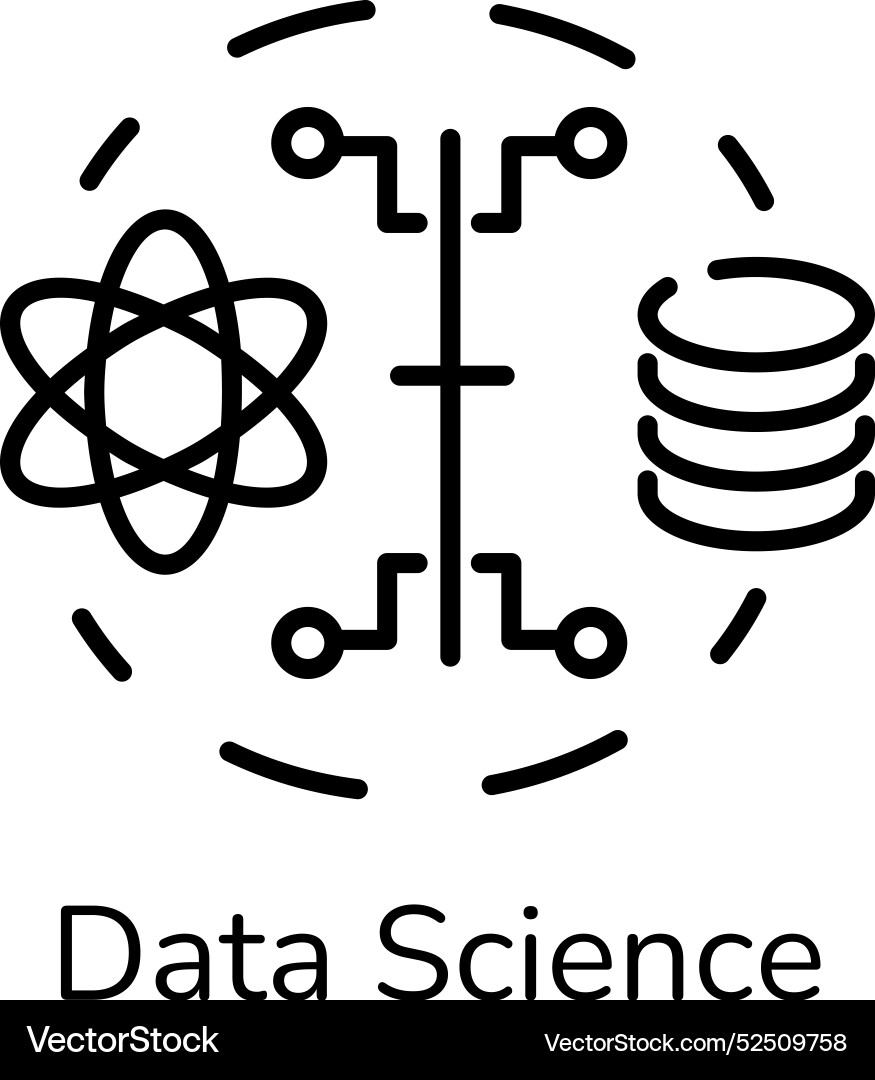 Data science Royalty Free Vector Image - VectorStock