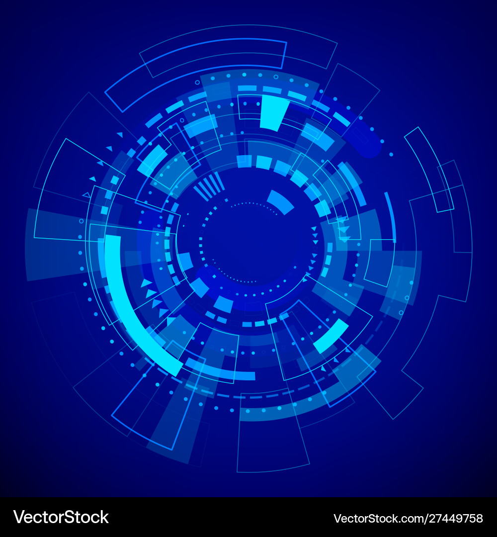 Futuristic Tech Circuit Pattern vector image