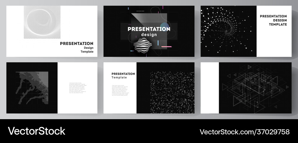 Layout presentation slides design Layout presentation slides design vector image