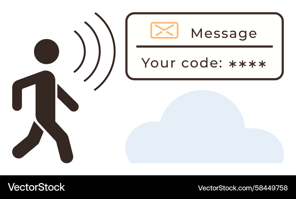 Secure Message Reception - Cybersecurity Icon Vector Image
