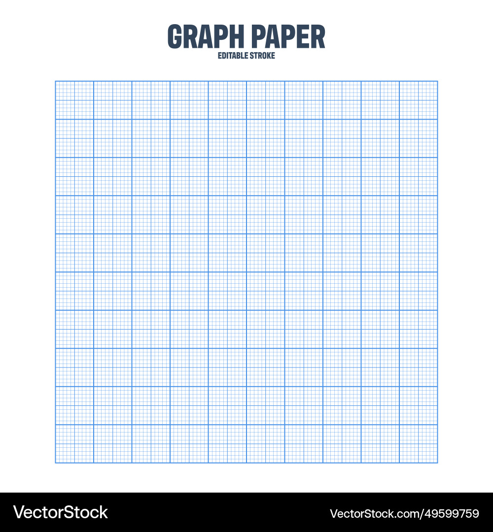 Sheet of graph paper with grid millimeter Sheet of graph paper with grid millimeter vector image