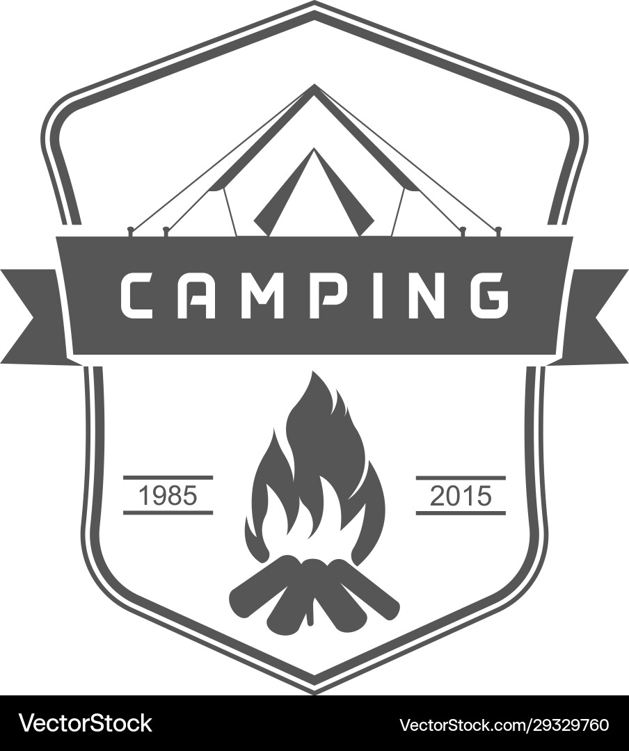 Camping logotype Camping logotype vector image