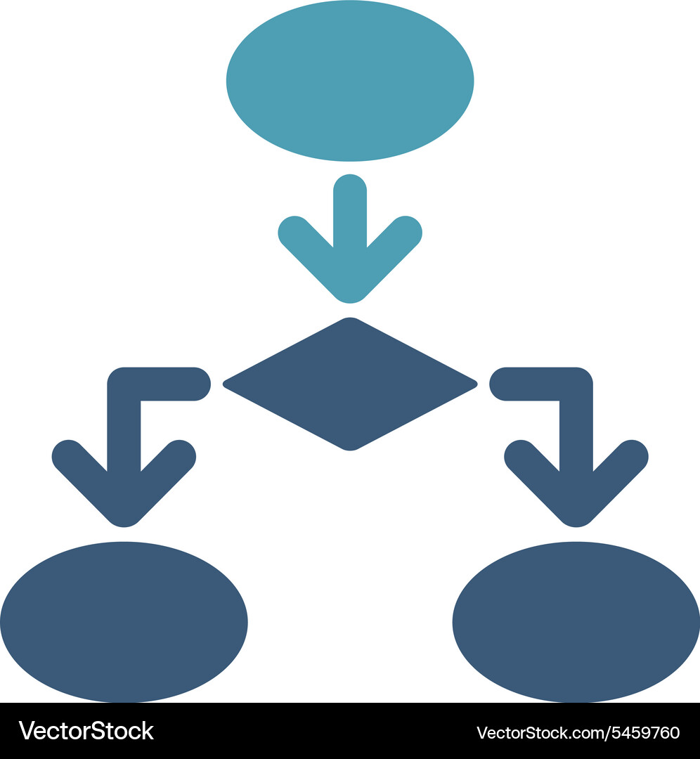 Flowchart icon from commerce set Vector Image
