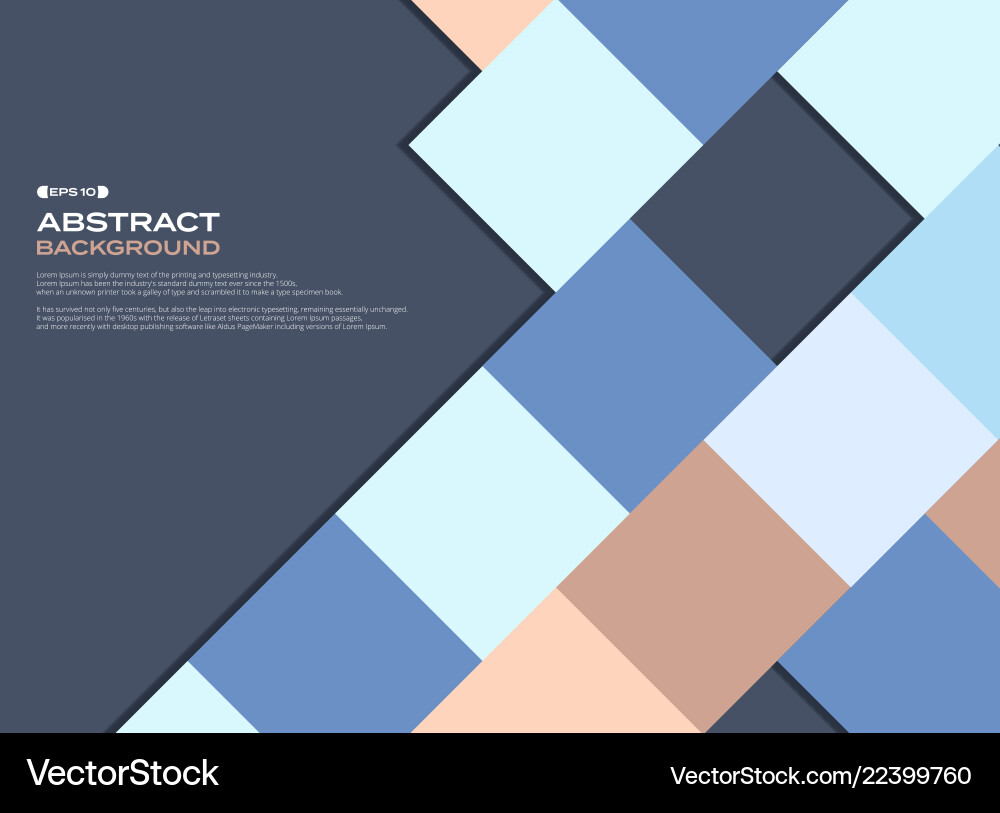 Geometric Square Pattern Background Vector Image