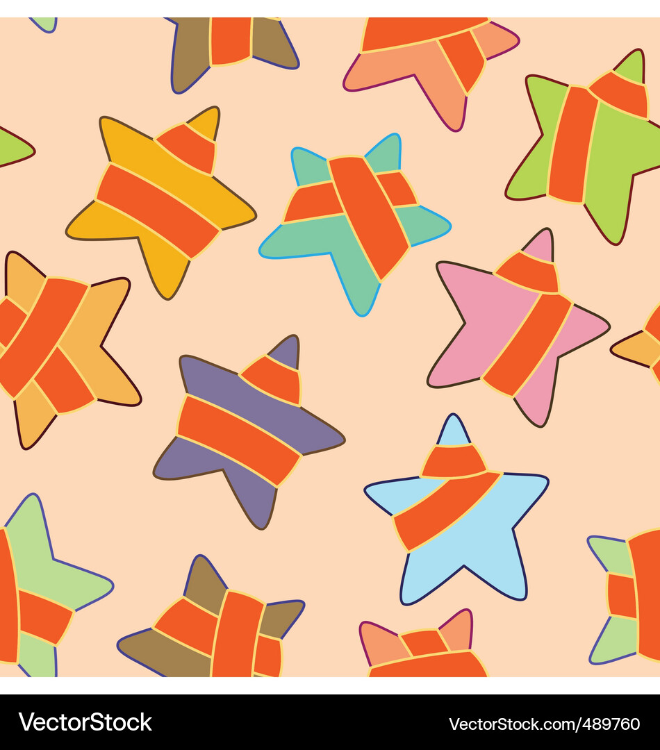 Star presents pattern Vector Image