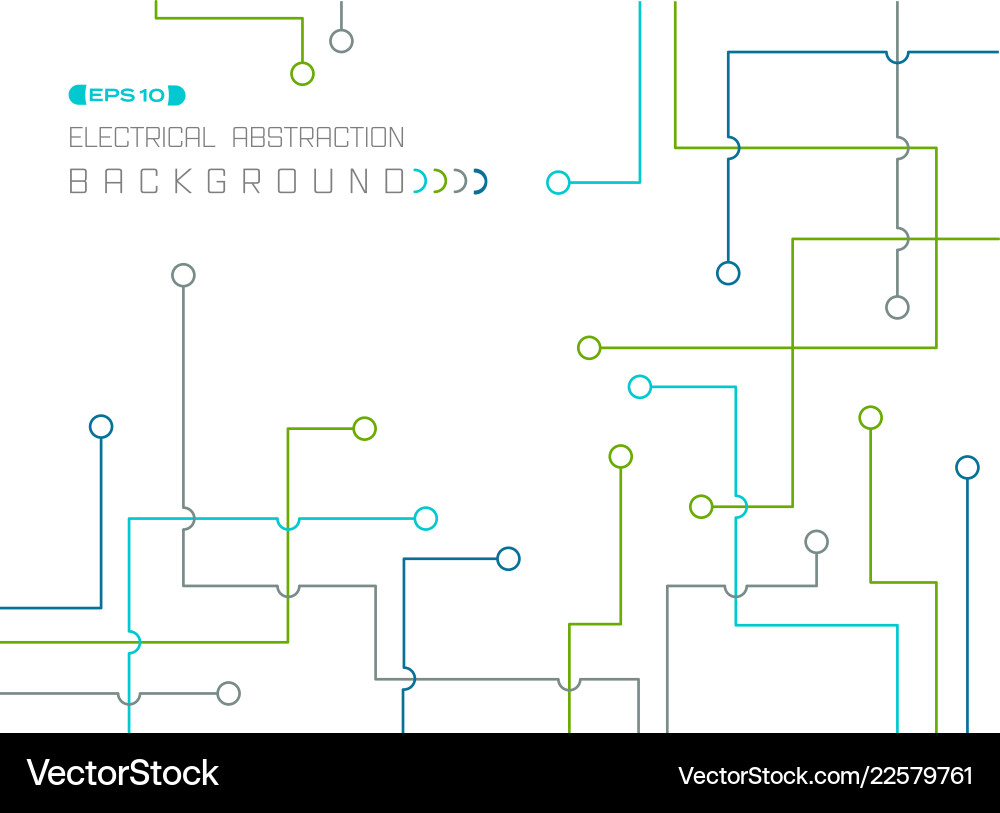Abstract of colorful electrical lines pattern Abstract of colorful electrical lines pattern vector image