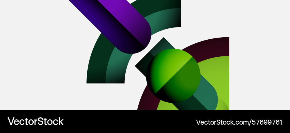 Abstract shapes overlap creating vibrant color Abstract shapes overlap creating vibrant color Vector Image