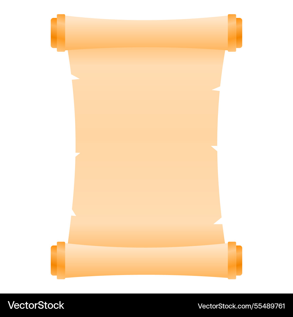 Ancient paper scroll message Vector Image