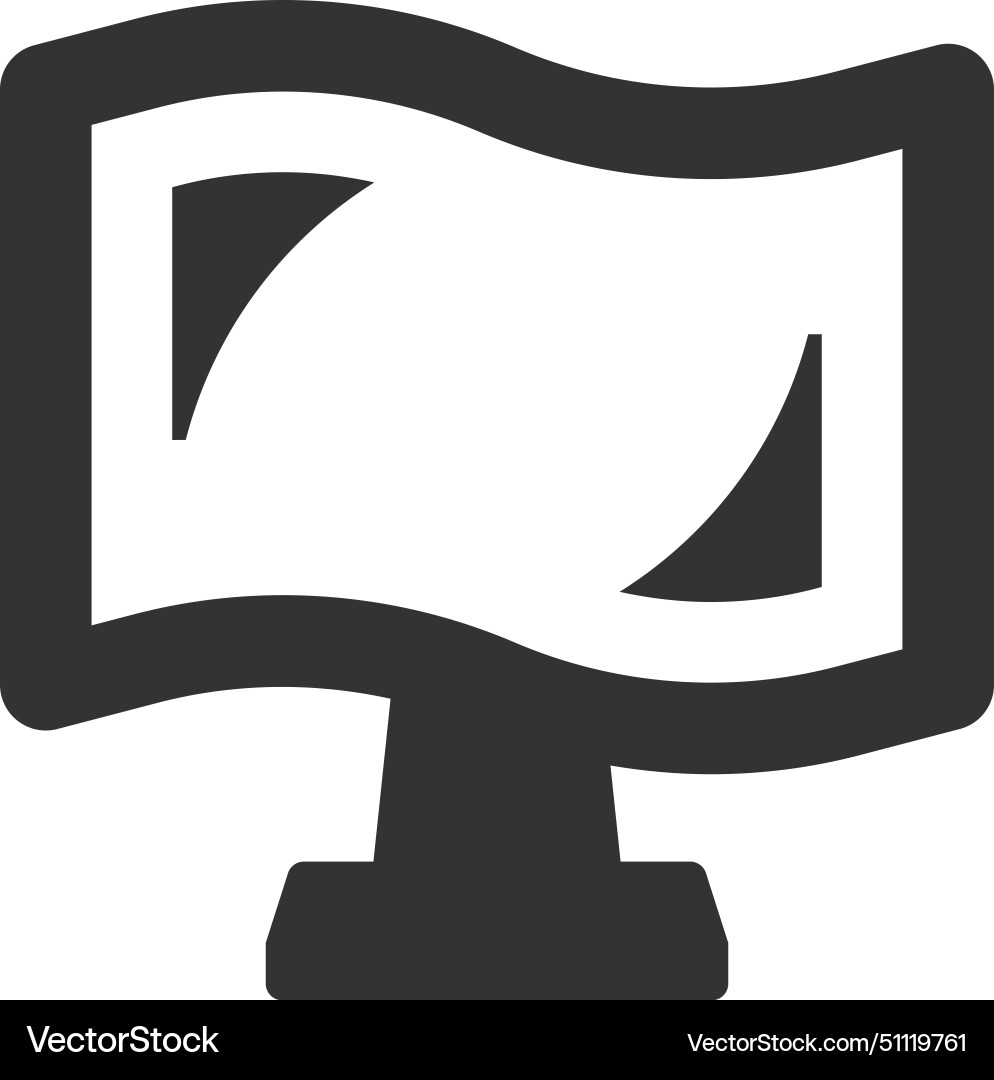 Flexible display icon Vector Image