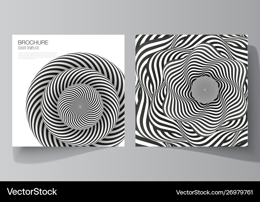 Minimal layout two square format Minimal layout two square format vector image