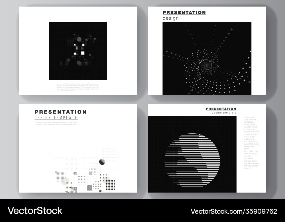 Layout presentation slides design Layout presentation slides design vector image