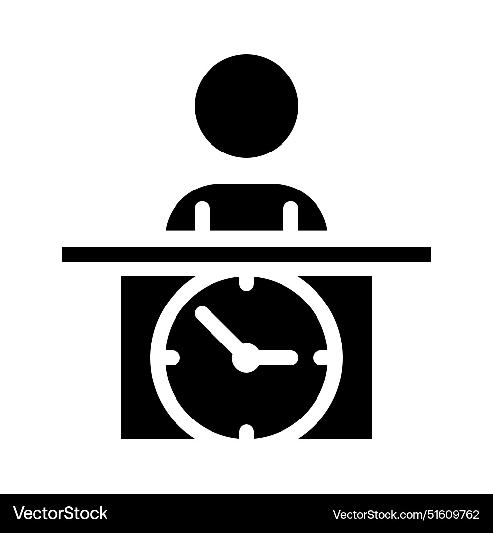Lecture time icon with a soild style suitable Lecture time icon with a soild style suitable vector image