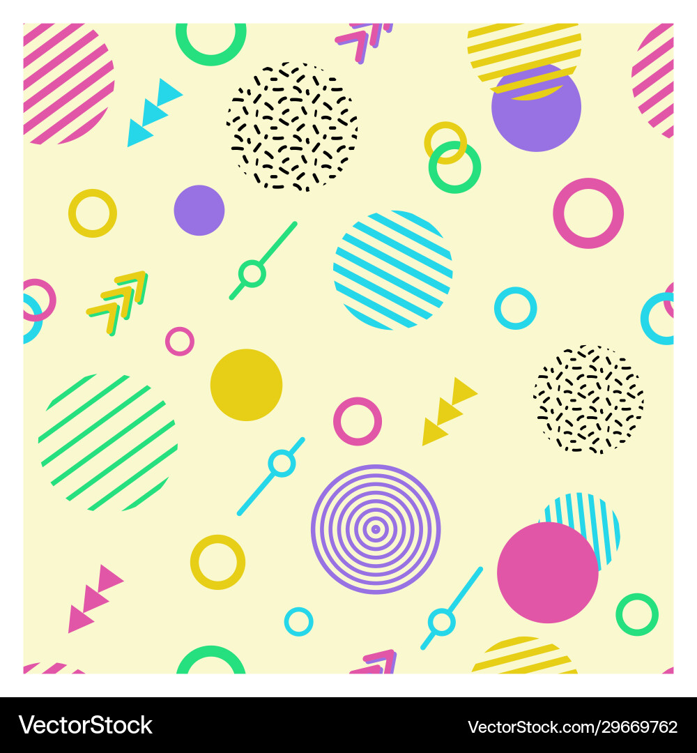 Memphis style abstract seamless pattern Memphis style abstract seamless pattern vector image