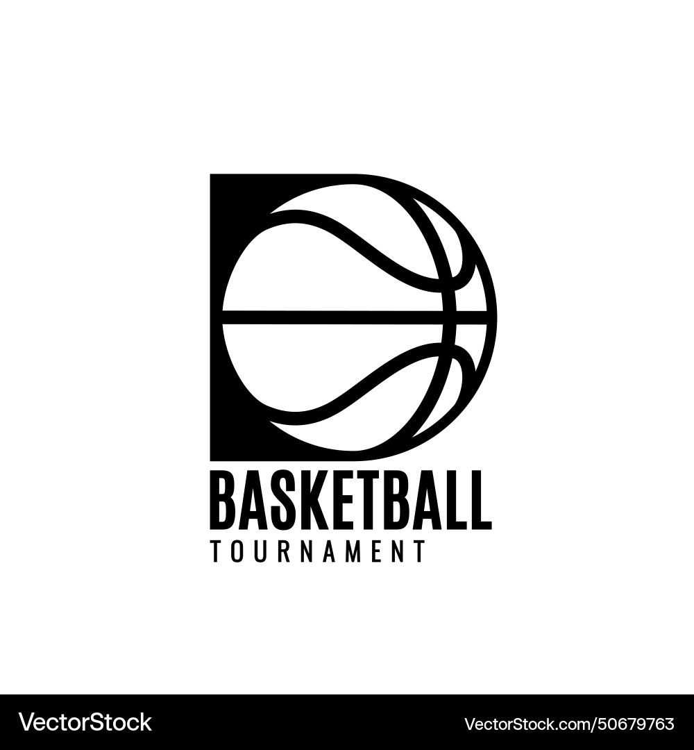 Basketball Ball Icon - Flat Style Vector Image