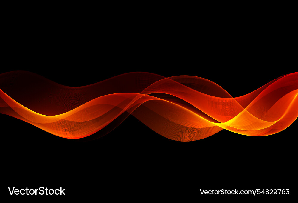 Black luxury background with gold wavy lines Vector Image