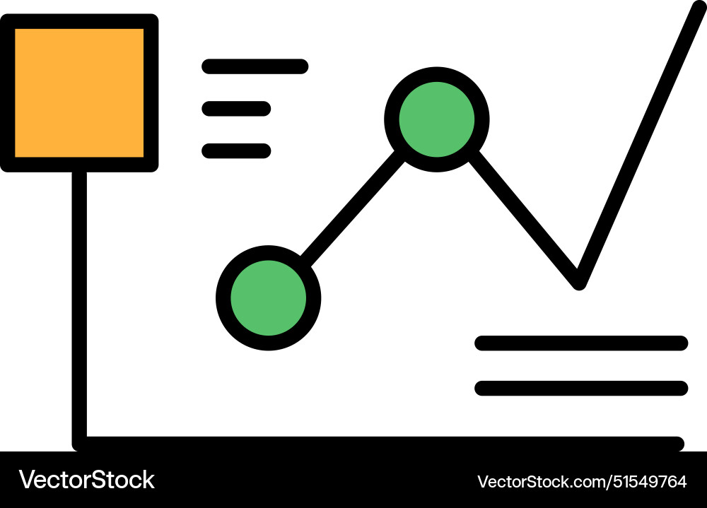 A graph with circle in the middle A graph with circle in the middle vector image