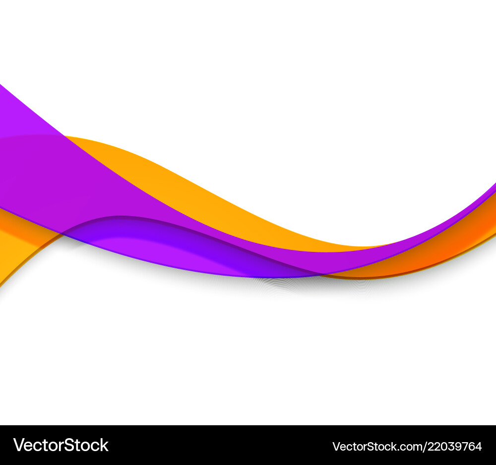 Abstract Color Wave Flow vector image
