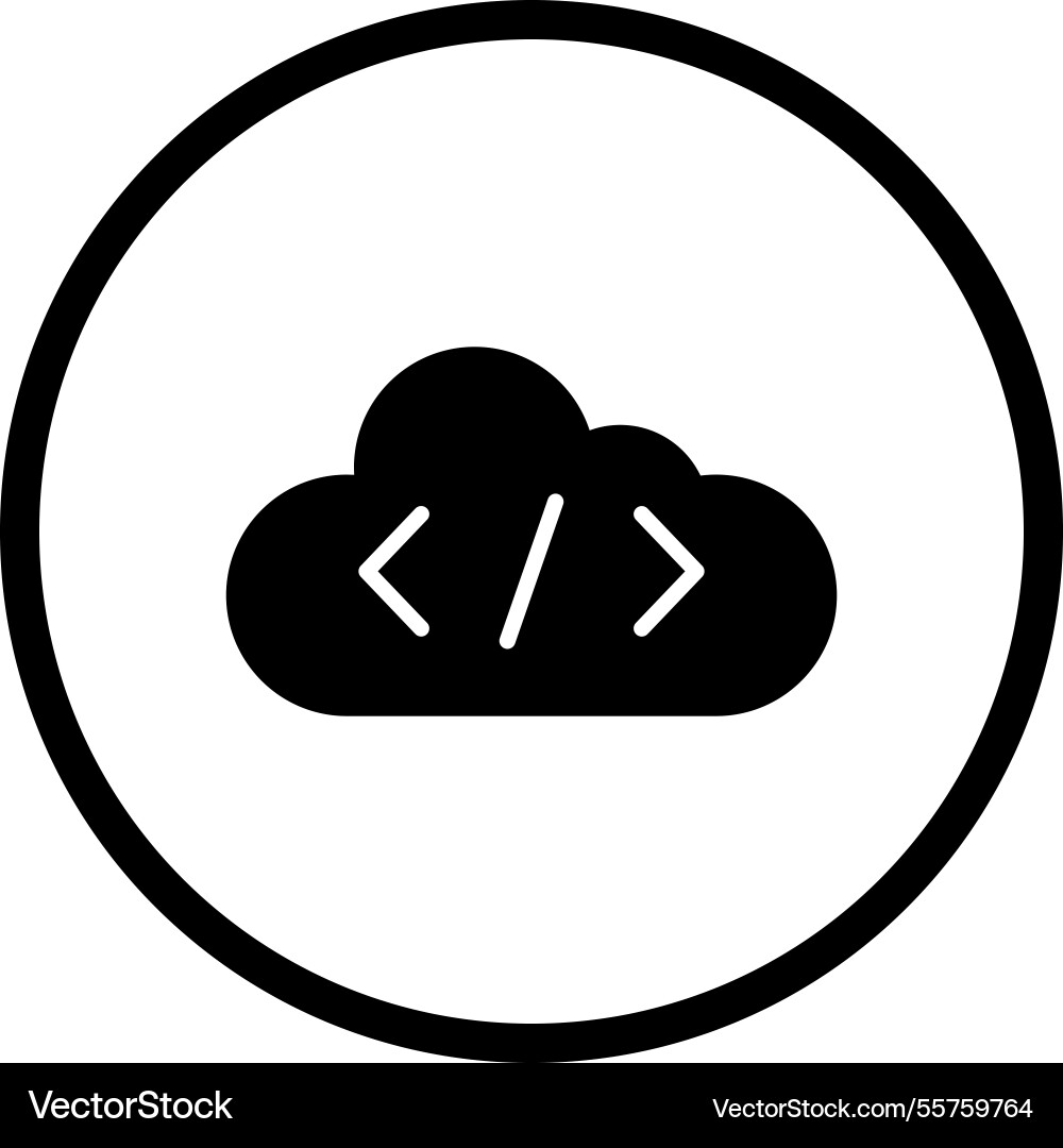 Coding icon design vector image