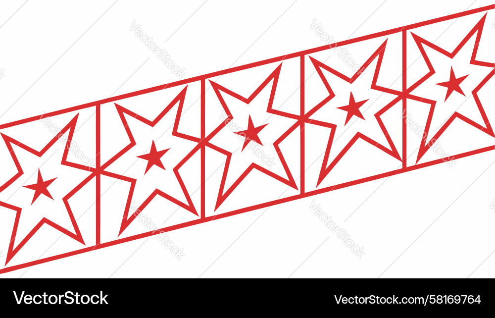 Dynamic Angular Star Border Vector Image