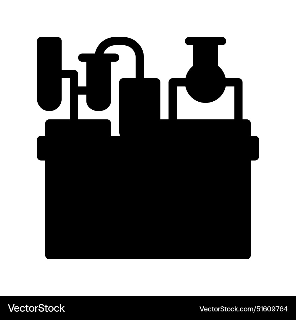 Laboratory icon with a soild style suitable Laboratory icon with a soild style suitable Vector Image