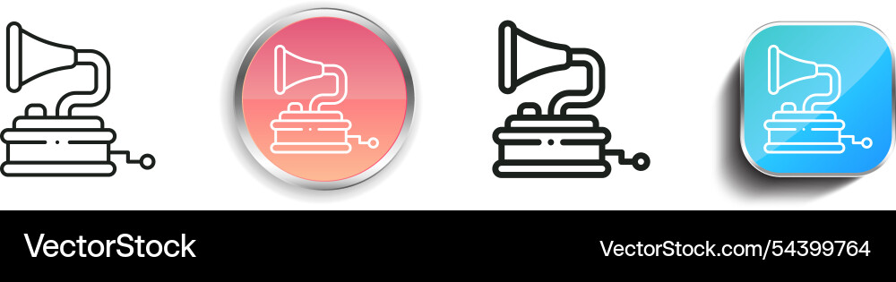Mikrofon-Symbol dünn linear regelmäßig und Taste Mikrofon-Symbol dünn linear regelmäßig und Taste vektorbild