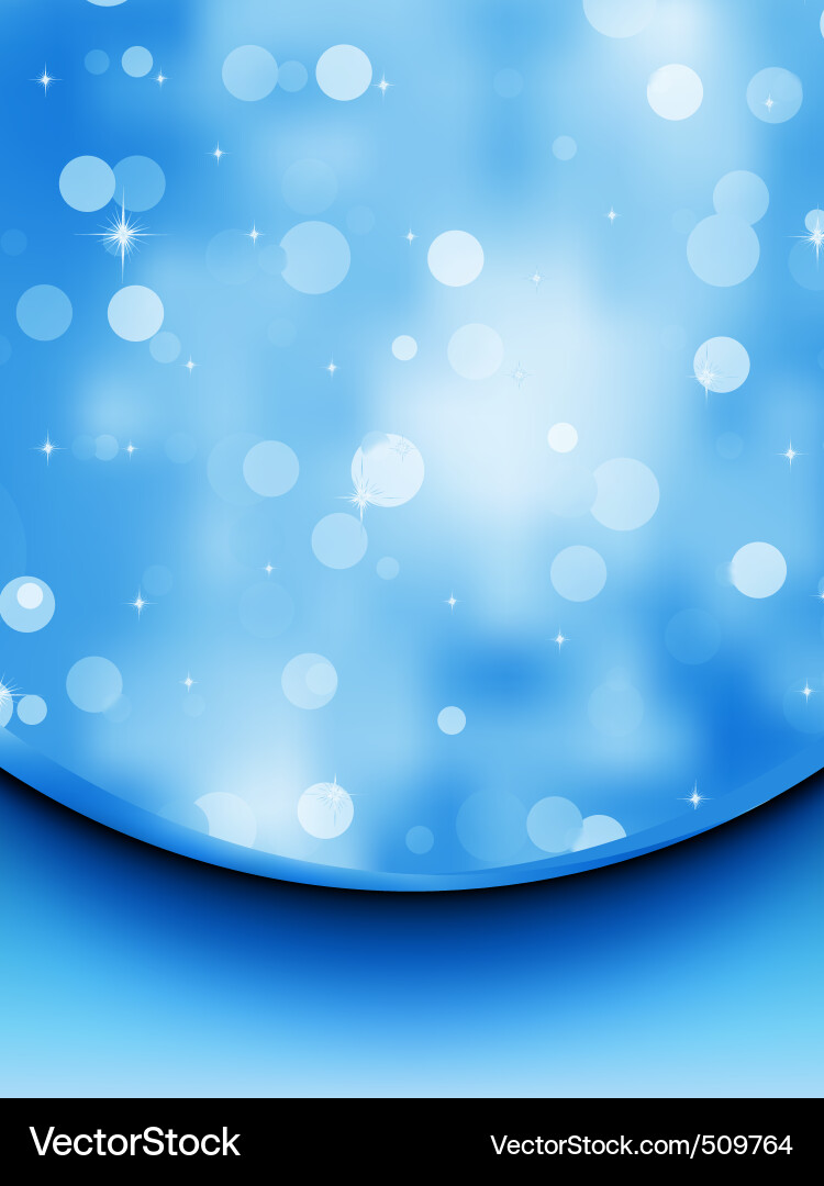 Sparkling Blue Christmas Background Vector Image