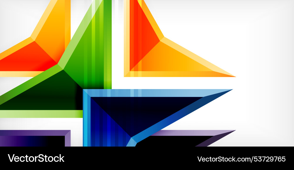 Abstract background color triangles and arrows Abstract background color triangles and arrows Vector Image