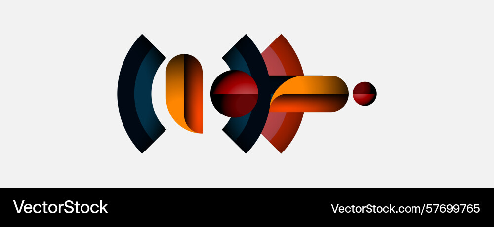 Abstract graphic design features overlapping Abstract graphic design features overlapping Vector Image