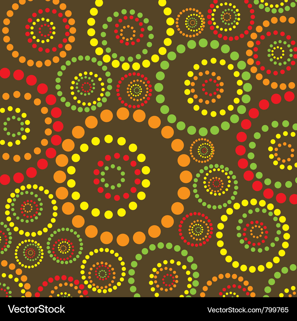 Colorful Circle Pattern Vector Image