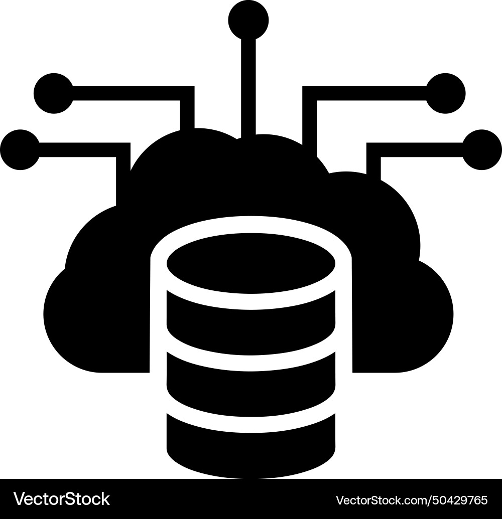 Data database icon vector image