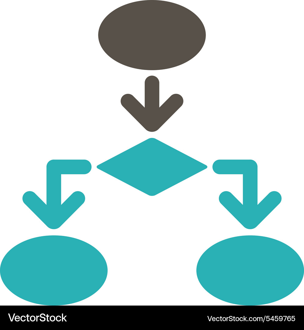 Flowchart icon from commerce set Vector Image