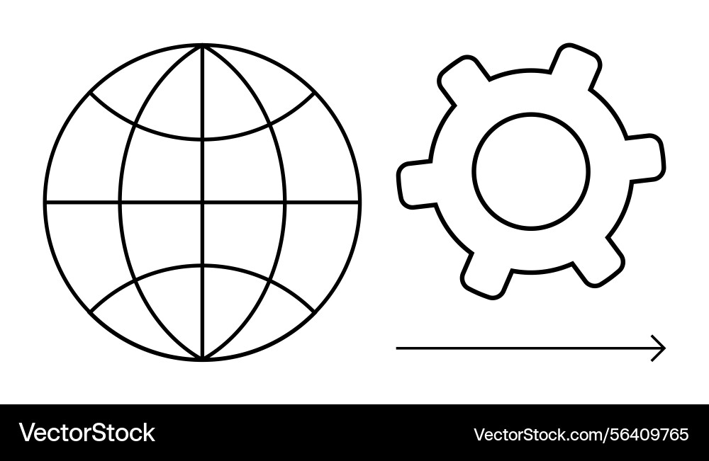 Global connection and development concept Global connection and development concept Vector Image