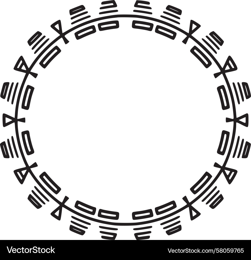 Interlocking Circle Pattern Vector Image