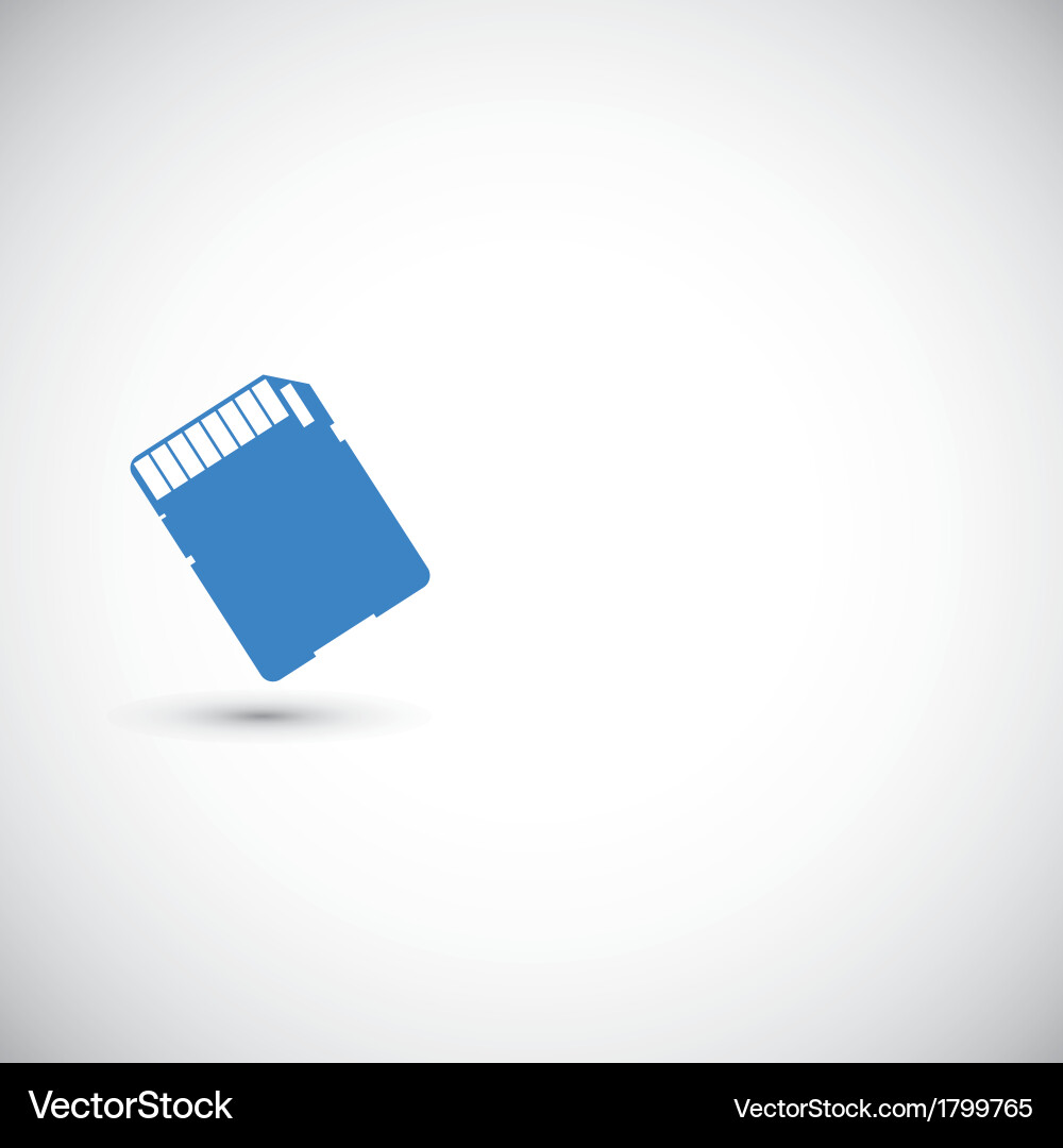 Memory card vector image