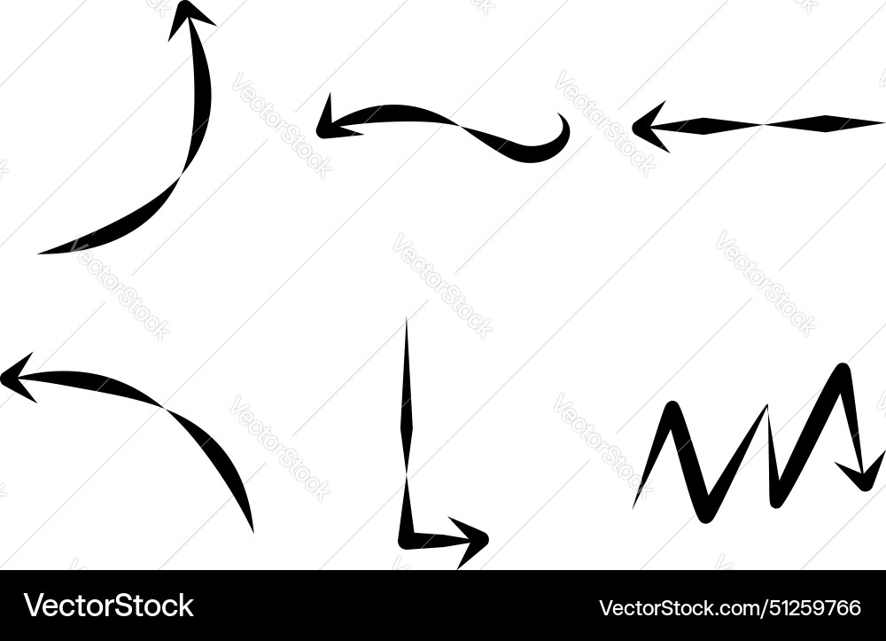 Abstract arrow direction shape curved line Abstract arrow direction shape curved line Vector Image