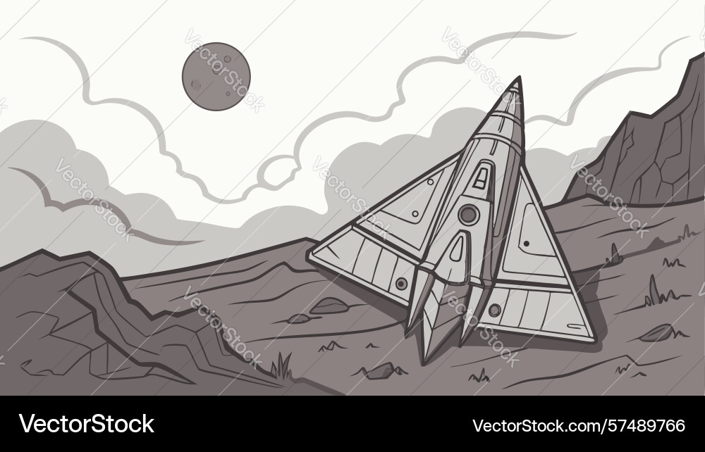 Abstract monolith structure geometric design vector image